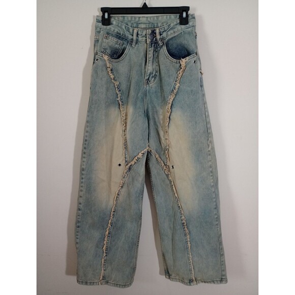 SWE Denim Jeans Baggy Wide Leg Size Small - Picture 1 of 12